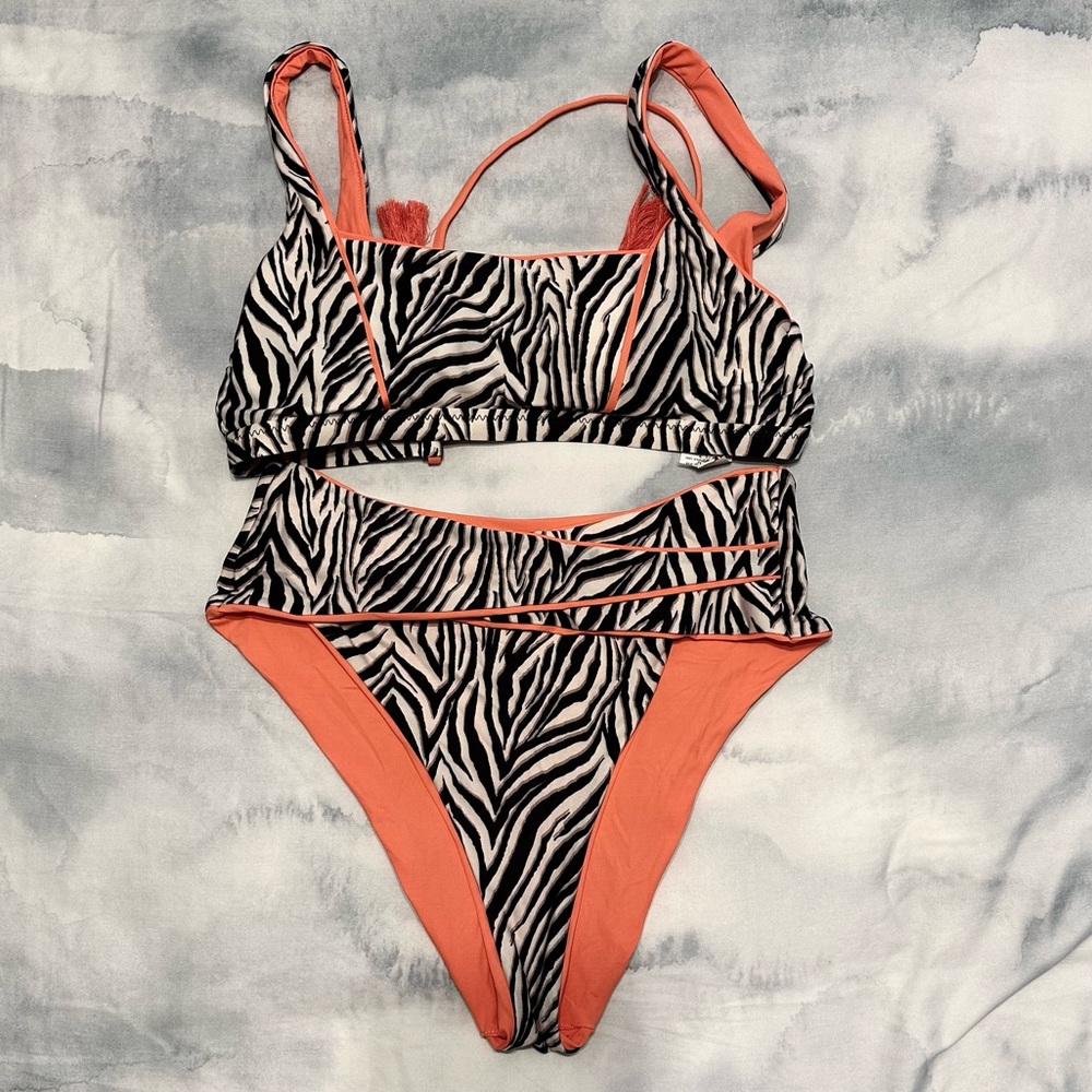 BECCA Zebra Print Bikini